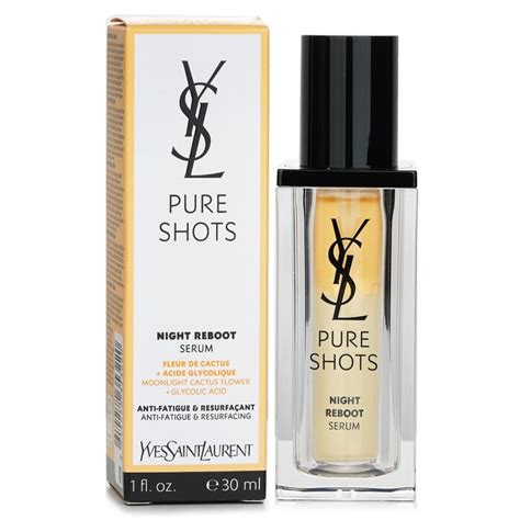 serum yves saint laurent|PURE SHOTS NIGHT REBOOT SERUM .